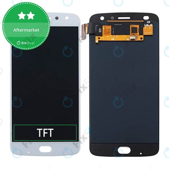 Schermo LCD per MotGoldla Moto Z2 Play XT1710-09, White, Vetro touch senza cornice