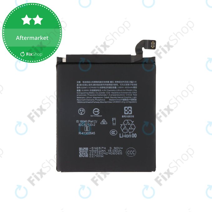 Batteria per Google Pixel 10, G20M7, 4970mAh