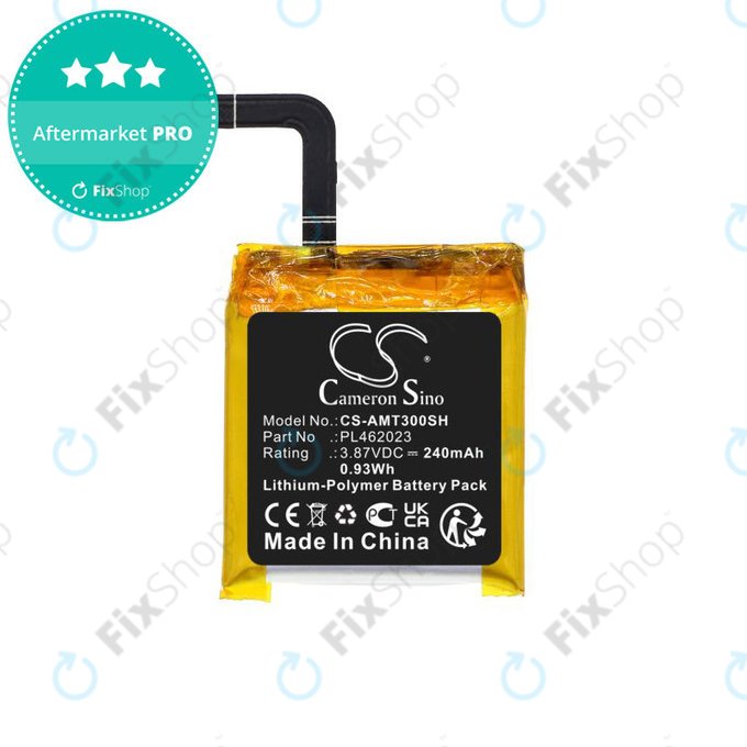 Batteria per Amazfit GTS3, PL462023, Li-Pol, 240mAh, 3.87V, HQ