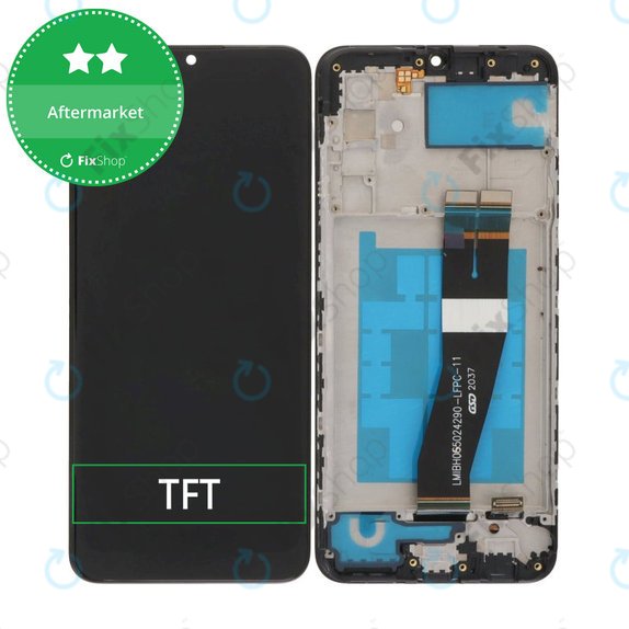 Schermo per Samsung A02s A025F, Vetro touch con cornice