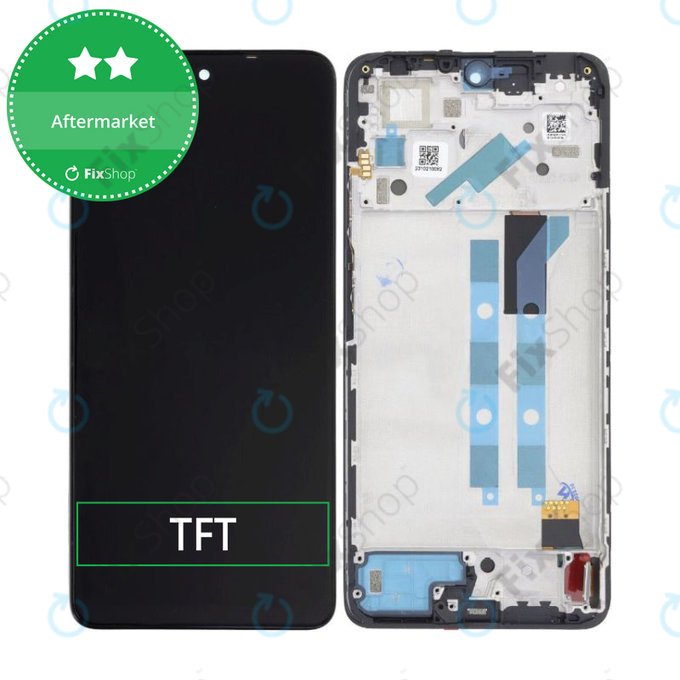 Schermo per Xiaomi Redmi Note 12 Pro 4G 2209116AG, Vetro touch con cornice