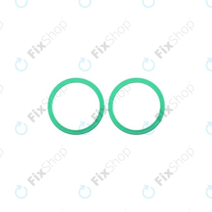 Frame lente fotocamera posteriore 2pcs per iPhone 11, 12, 12 Mini, Green