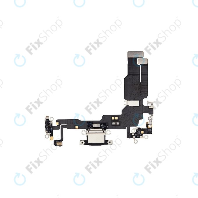 Connettore di ricarica con Cavo flex per iPhone 15, Black