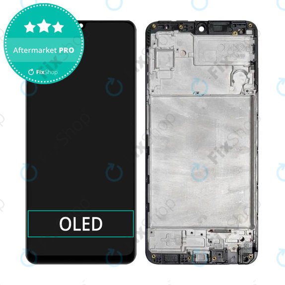 Schermo OLED per Samsung M32 M325F, Vetro touch con cornice