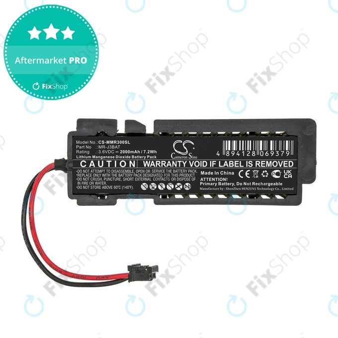 Batteria per Mitsubishi Melservo MR-J3, Li-MnO2, MR-J3BAT, 2000mAh, 3.6V, HQ