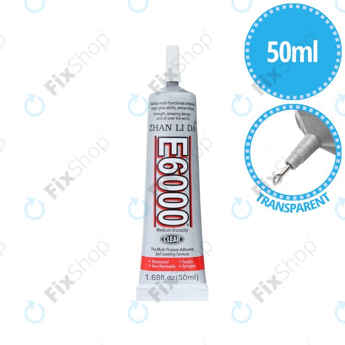 Adesivo E6000 50ml, Trasparent