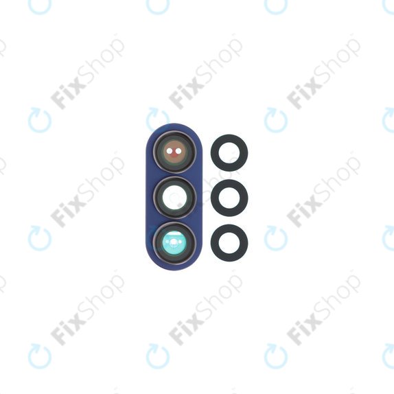 Lente fotocamera posteriore con frame per Samsung Z Fold 7 F966B, Blue Shadow