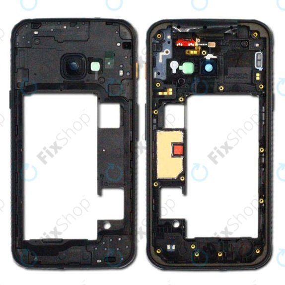 Telaio centrale per Samsung Xcover 4s G398F, Black, GH98-44218A, Genuine Service Pack