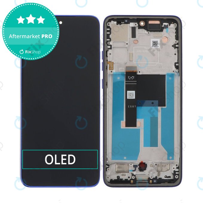 Schermo OLED per Motorola Edge 50 Neo, Nautical Blue, Vetro touch con cornice