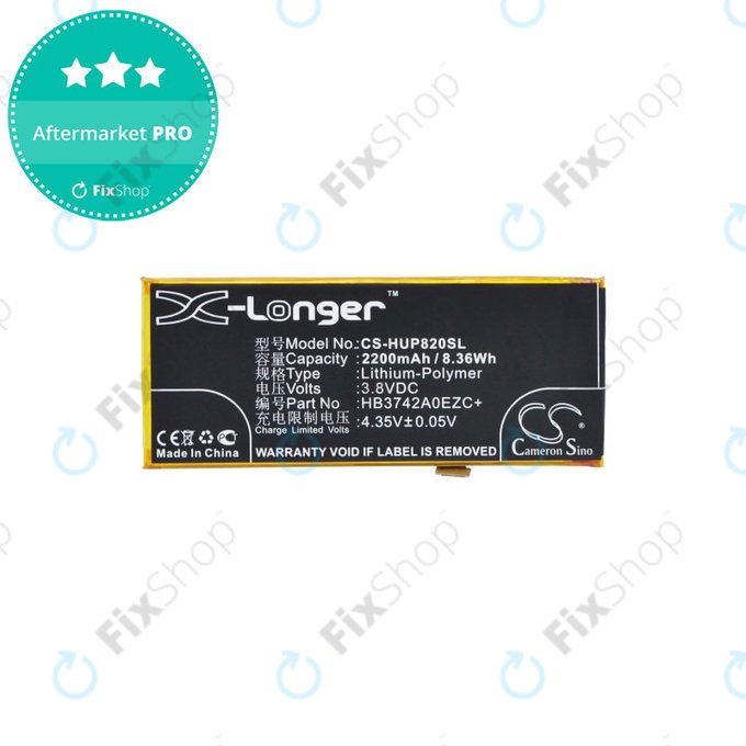 Batteria per Huawei Y3 (2018), Huawei P8 Lite, 2200mAh, Li-Pol, 3.8 V, HB3742A0EZC+, HQ