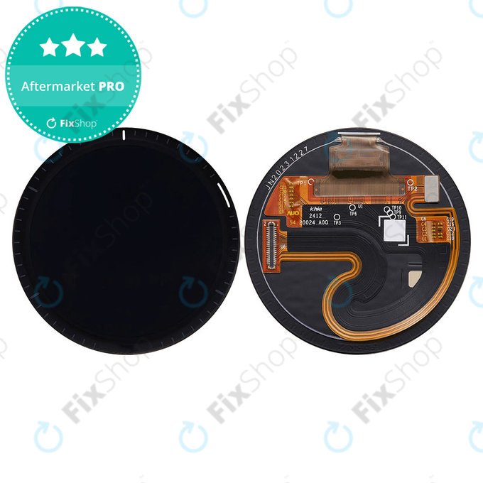 Schermo OLED + vetro touch senza telaio (Black) per Garmin Forerunner 965