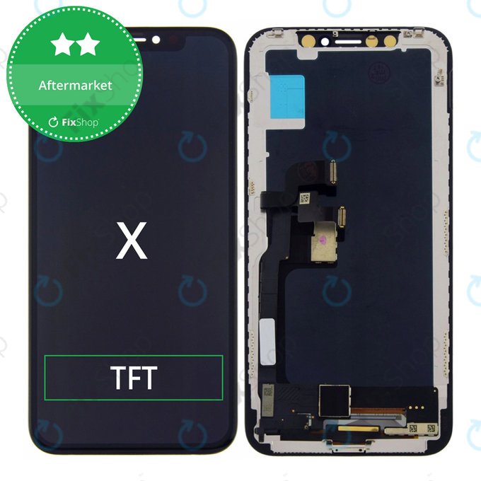 Schermo per iPhone X, Vetro touch con cornice