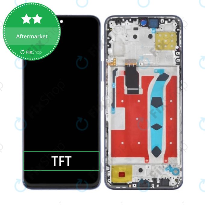 Schermo per Honor X8, Ocean Blue, Vetro touch con cornice