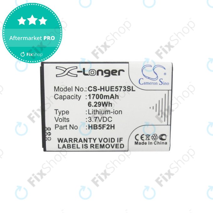 Batteria per Huawei E5330, HB5F2H, Li-Ion, 1700mAh, 3.7V, HQ
