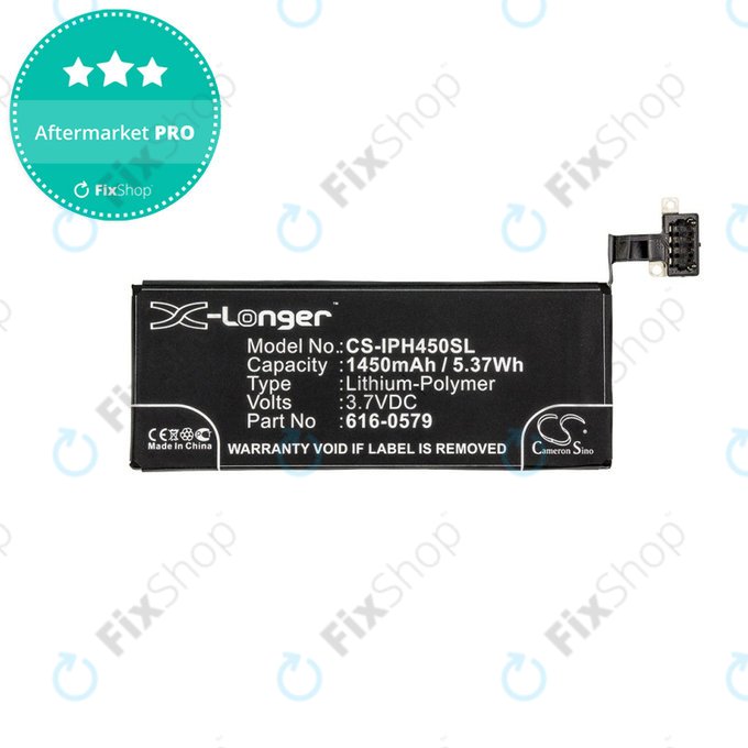 Batteria per iPhone 4S, 616-0579, 1450mAh, HQ