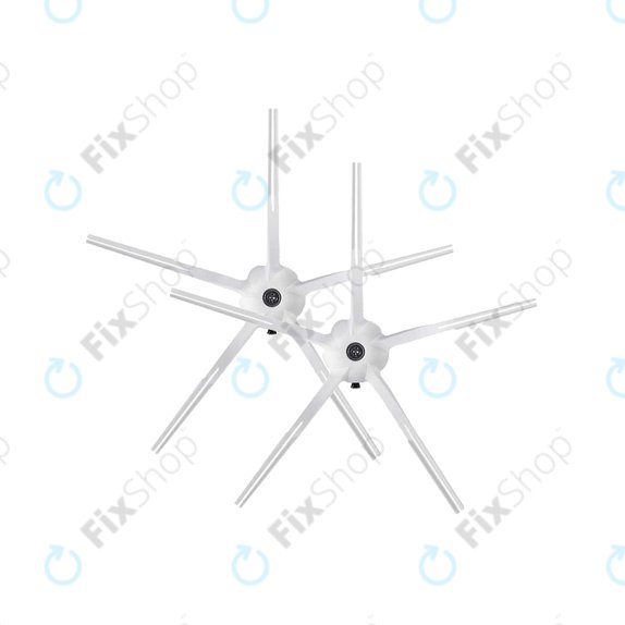 Spazzola laterale White 2 pz per Xiaomi Roborock S4, S5 Max, S6, S6 MaxV, S6 Pure, S7, S7+, S7 MaxV, S7 Pro Ultra, Q7, Q7+, Q7 Max, Q7 Max+, T7S Plus, E4, E5, T4, T6, Xiaowa E3