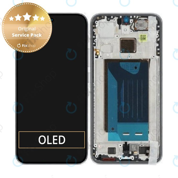 Schermo per Xiaomi 15T, Gray, Vetro touch con cornice, 5600020O12A00, Genuine Service Pack