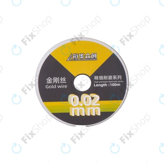 Filo dorato per separazione display LCD, 0,02 mm x 100 m