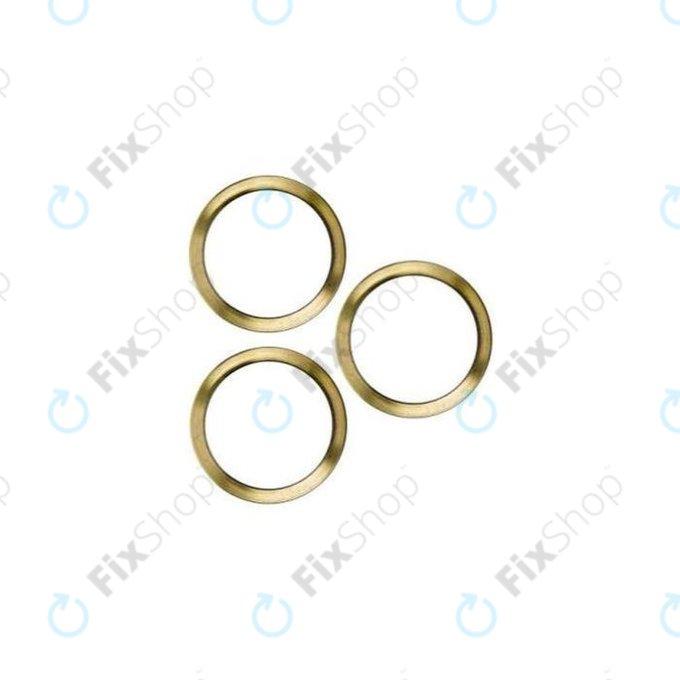 Frame lente fotocamera posteriore 3pcs per iPhone 12 Pro Max, Gold