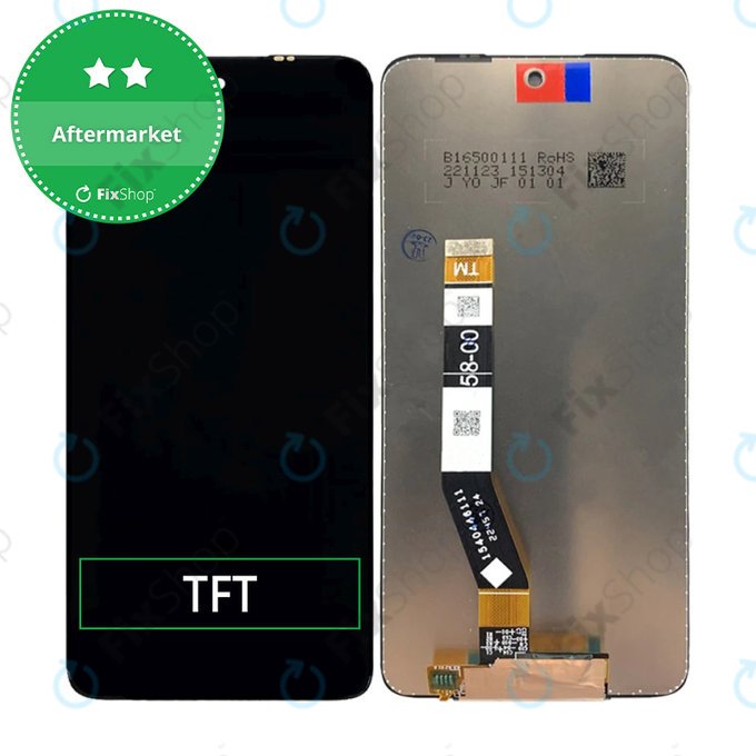 Schermo LCD per MotGoldla Moto G73, Vetro touch senza cornice