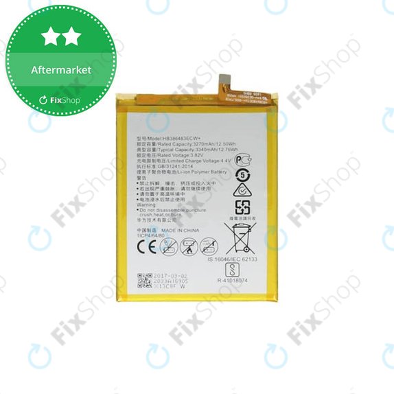 Batteria per Huawei Honor 6X (BLN-L21), HB386483ECW, 3340mAh