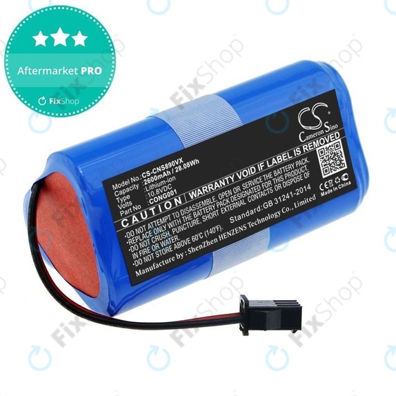 Batteria per Sencor SRV 3160TQ, 3150OR, SRX CONG0001, Li-Ion, 2600mAh, 10.8V, HQ