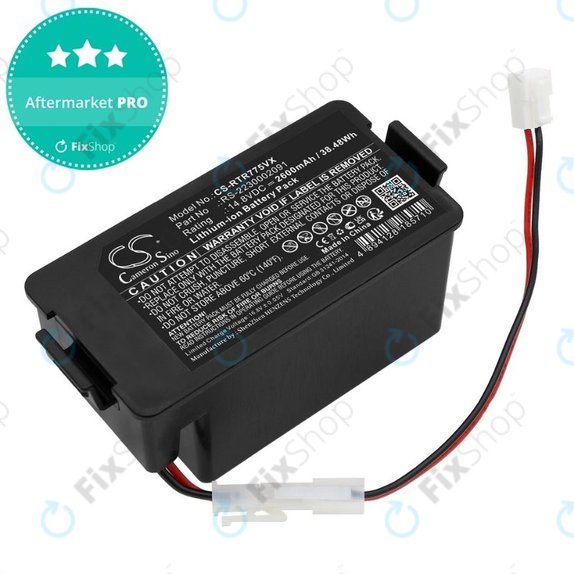 Batteria per Rowenta RR7774, RR7755, Tefal RG7765, RS-2230002091, Li-Ion, 2600mAh, 14.8V, HQ