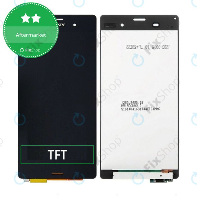Schermo LCD per Sony Xperia Z3 D6603, Black, Vetro touch senza cornice