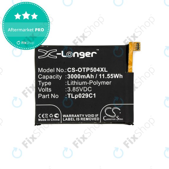 Batteria per Blackberry Key2 LE, TLP029C1, 3000mAh, HQ