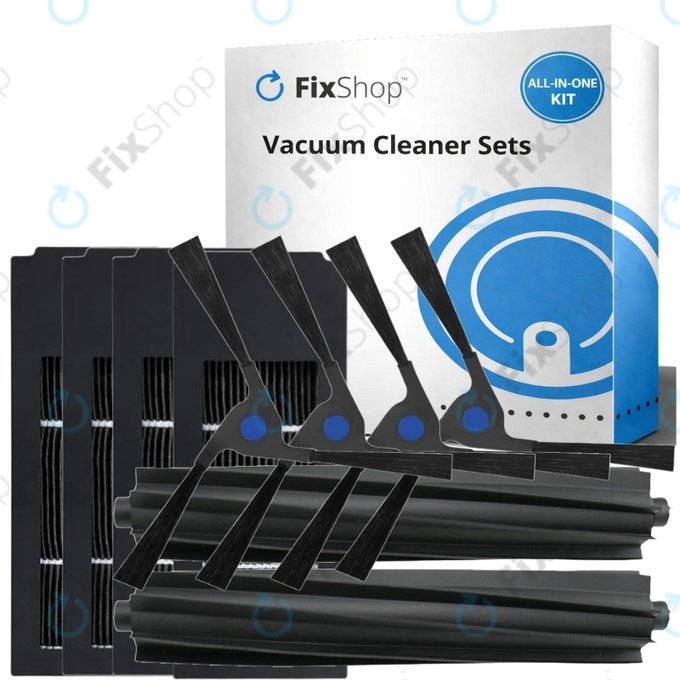 Set di ricambio per Ecovacs Deebot X2 Omni (2x spazzola principale, 4x filtro, 4x spazzola laterale)