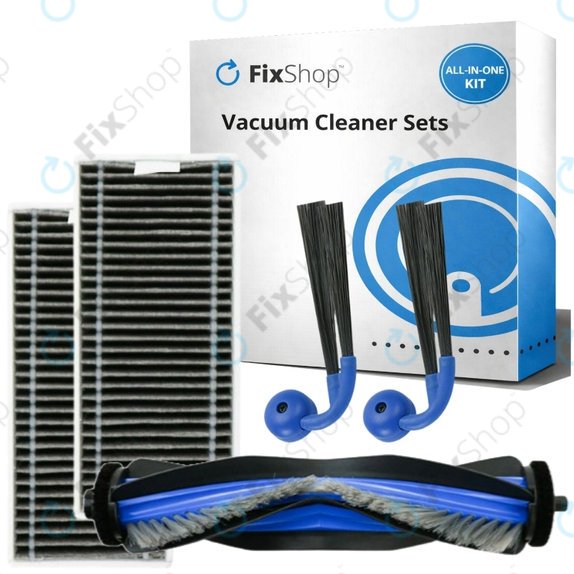 Set di ricambi per Ecovacs Deebot X9 Pro Omni (1x spazzola principale, 2x filtro, 2x spazzola laterale)