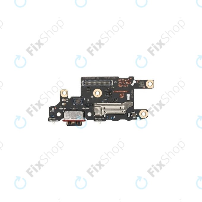 Scheda PCB connettore di ricarica con lettore SIM per Xiaomi Poco X7 Pro 2412DPC0AG, 56000400O1000, Genuine Service Pack