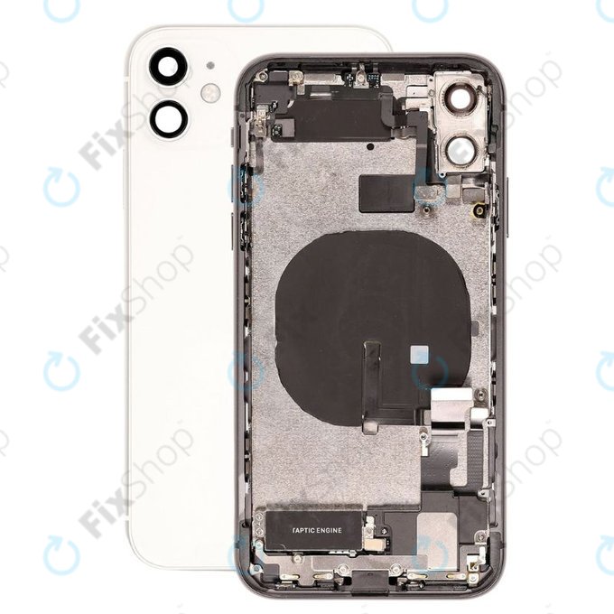 Scocca posteriore con piccoli componenti per iPhone 11, White