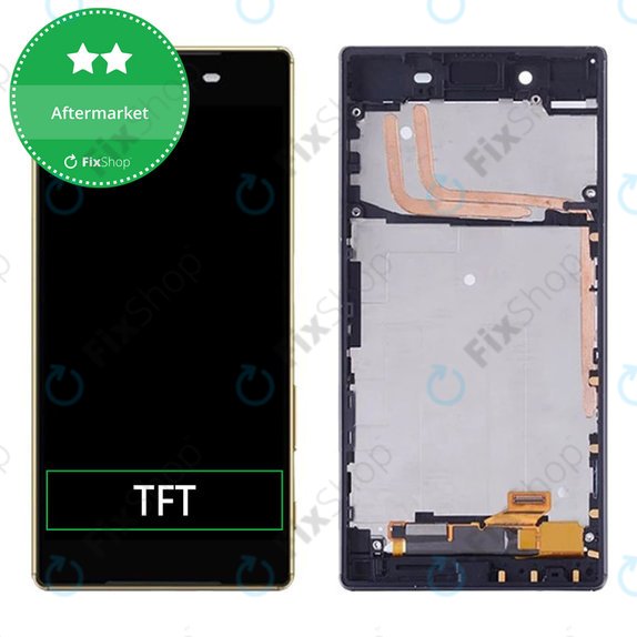 Schermo per Sony Xperia Z5 E6653, Black, Vetro touch con cornice