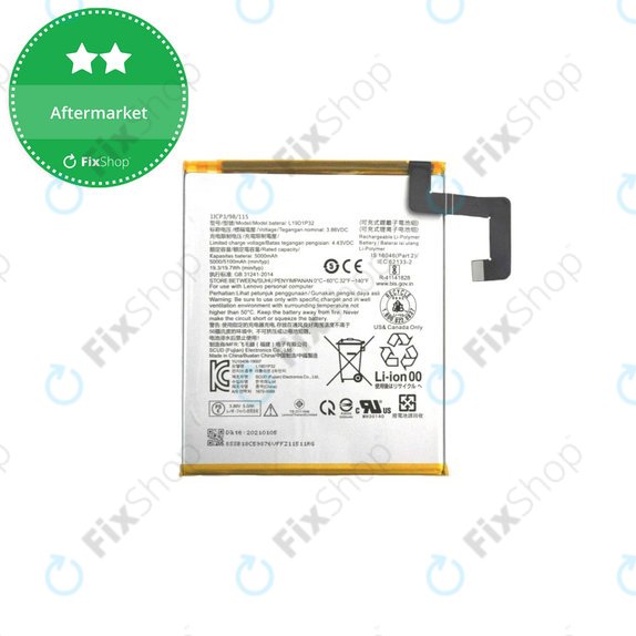 Batteria per Lenovo Tab M10 Plus, L19D1P32, 5000mAh