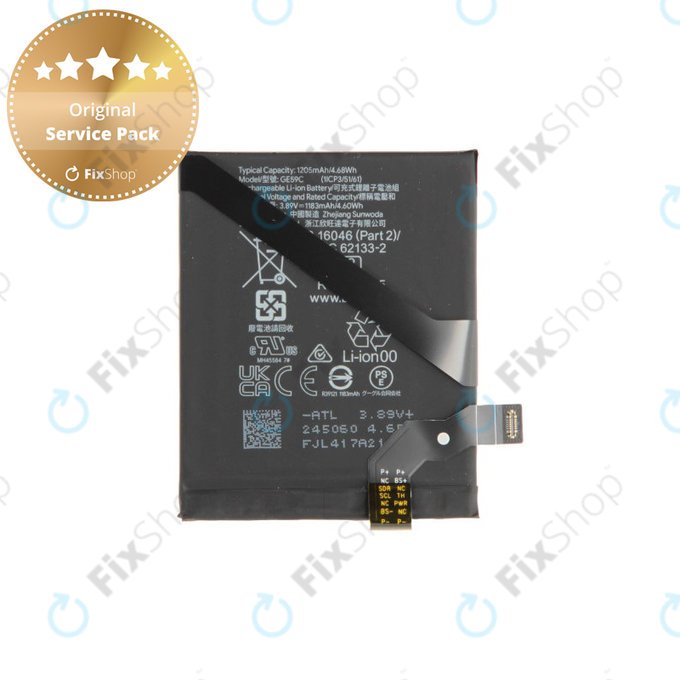 Batteria per Google Pixel 9 Pro Fold, Base GE59C, G949-00920-00, Genuine Service Pack