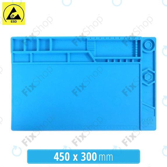 Tappetino in silicone antistatico ESD termoresistente 45 x 30cm, Relife RL-160A