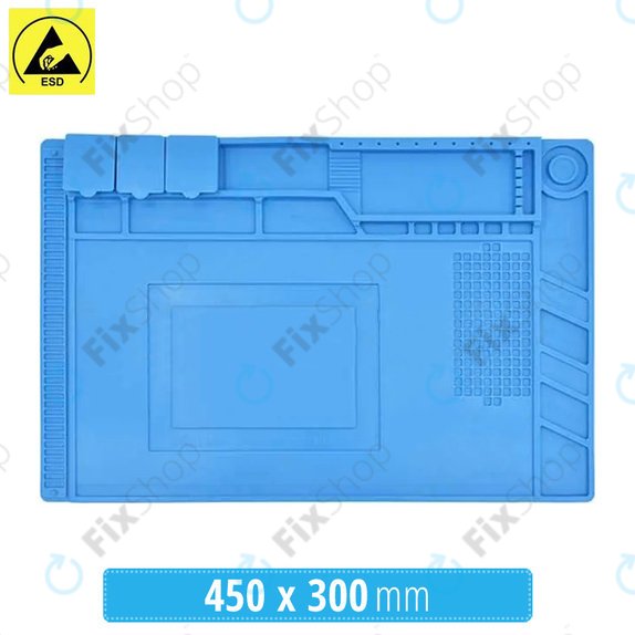 Tappetino in silicone antistatico ESD termoresistente 45 x 30cm, Sunshine S-160