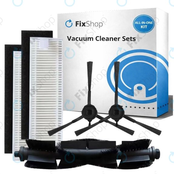 Set di ricambio per Rowenta X-Plorer S75s (1x Spazzola principale, 2x Filtri, 2x Spazzole laterali)