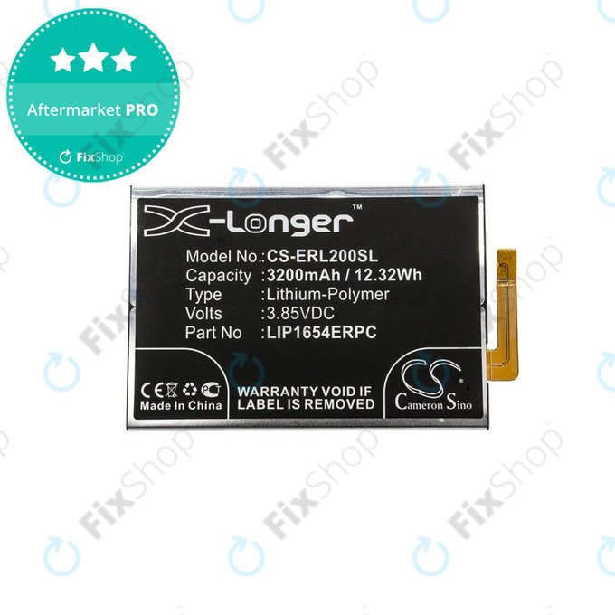 Batteria per Sony Xperia L2, Sony H3311, 3200mAh, Li-Pol, 3.85 V, LIP1654ERPC, HQ