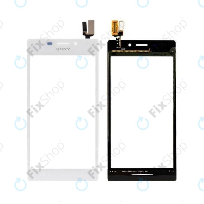 Vetro touch per Sony Xperia M2 D2303 S50h, White