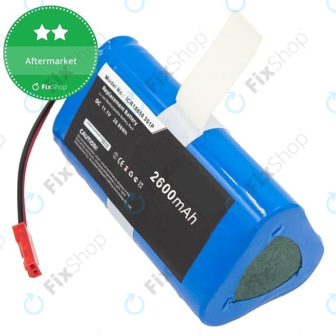 Batteria per Ecovacs CEN250, V700, ICR18650 3S1P, Li-Ion, 2600mAh, 11.1V