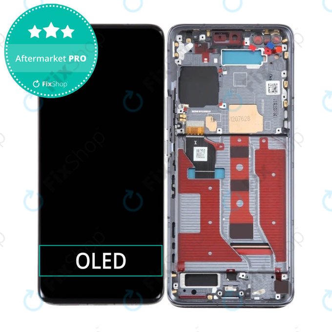 Schermo OLED per Honor Magic4 Pro, Black, Vetro touch con cornice