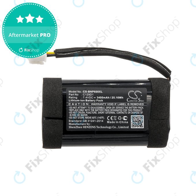Batteria per Bang & Olufsen Beoplay P6, C129D1, Li-Ion, 3400mAh, 7.4V, HQ