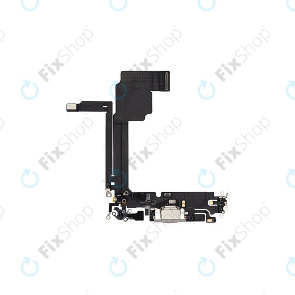 Connettore di ricarica con Cavo flex per iPhone 15 Pro Max, White Titanium