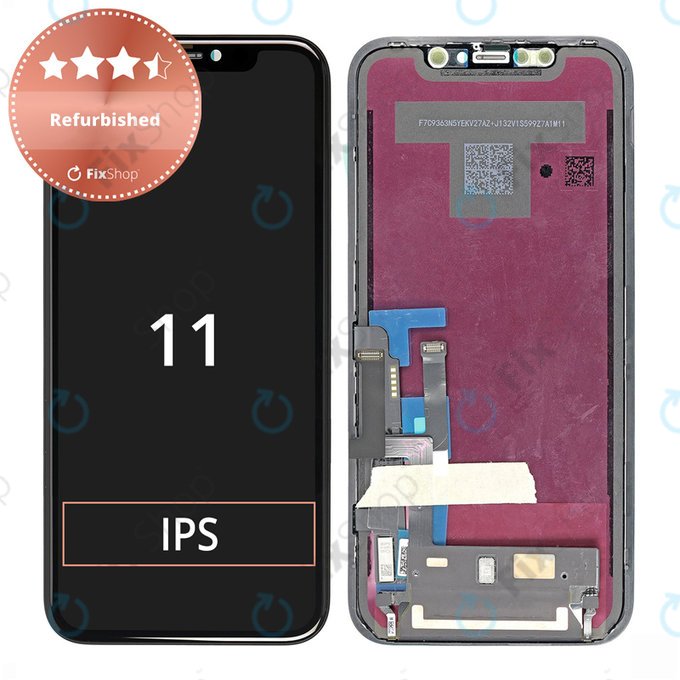 Schermo per iPhone 11, Vetro touch con cornice, Refurbished