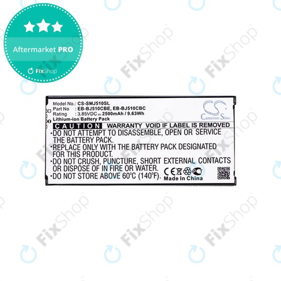 Batteria per Samsung J5 (2016), EB-BJ510CBC, 2500mAh, HQ