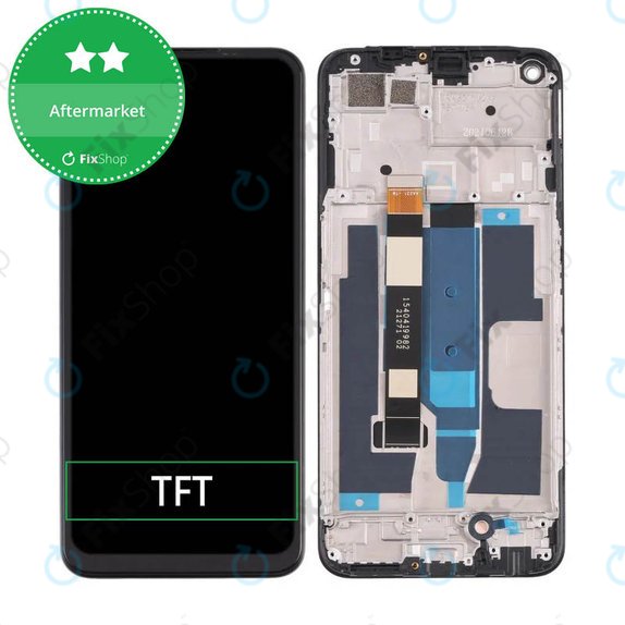 Schermo per Realme 8 5G RMX3241, Supersonic Black, Vetro touch con cornice