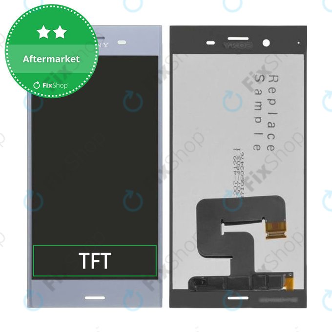 Schermo LCD per Sony Xperia XZ1 G8341, Silver, Vetro touch senza cornice