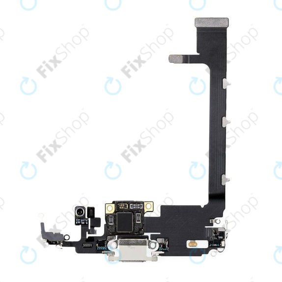 Connettore di ricarica + cavo flex per Apple iPhone 11 Pro Max, Silver